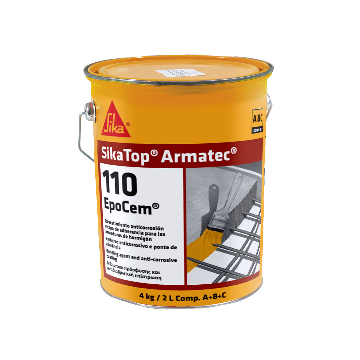 SikaTop Armatec 110 Epocem Es un revestimiento cementoso con resinas epoxi
