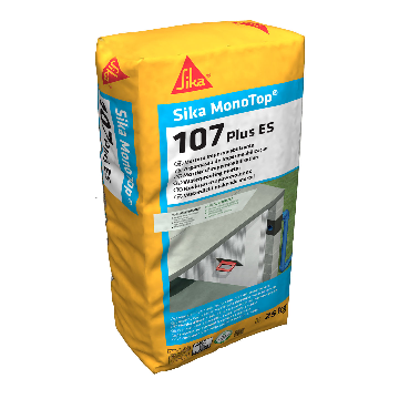 Mortero impearmeabilizante monocomponente a base de cemento SikaMonotop 107 plus es